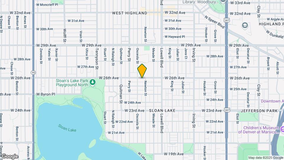 3816 W 26th Ave Map and Location Details