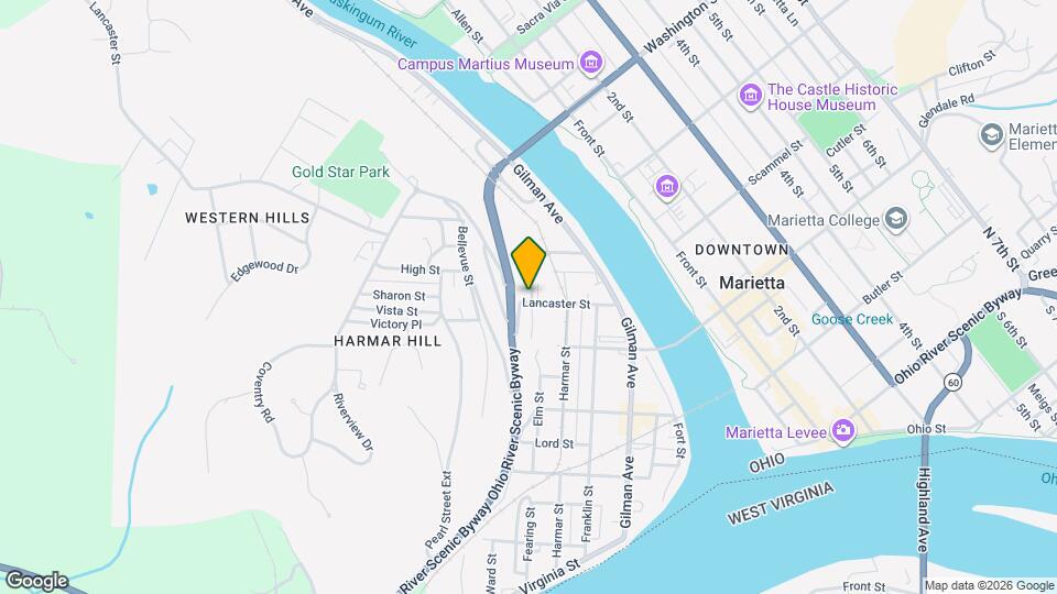 401 Lancaster St, Unit 2 Map and Location Details