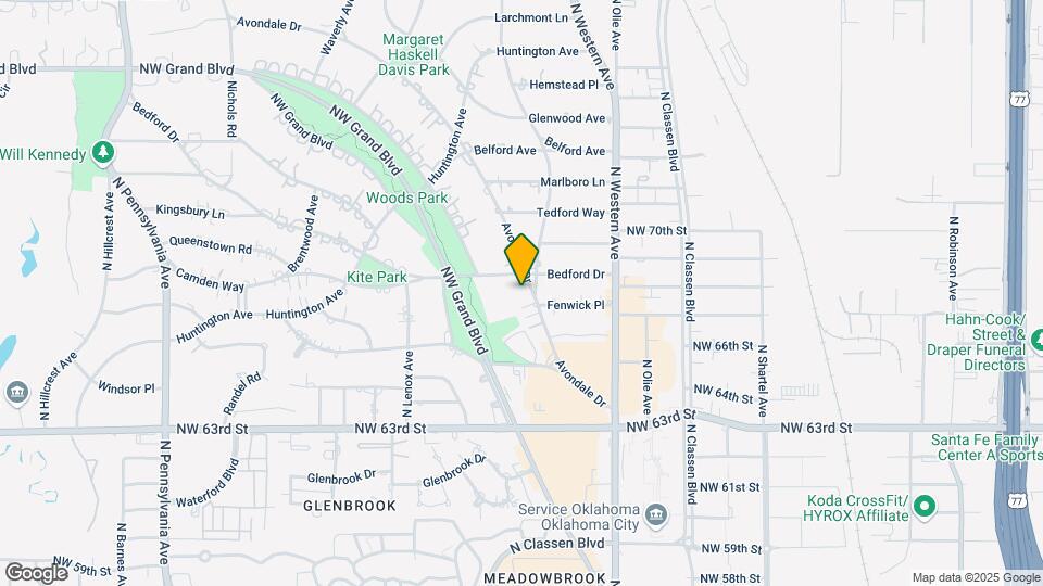 6525 Avondale Dr Mapa y Detalles de la Ubicación
