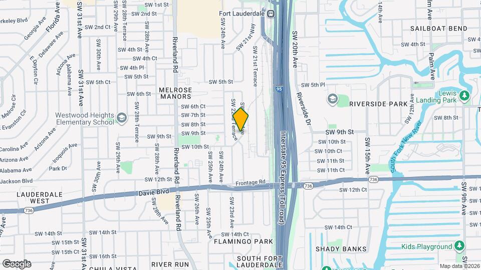 905 SW 22nd Ave Map and Location Details