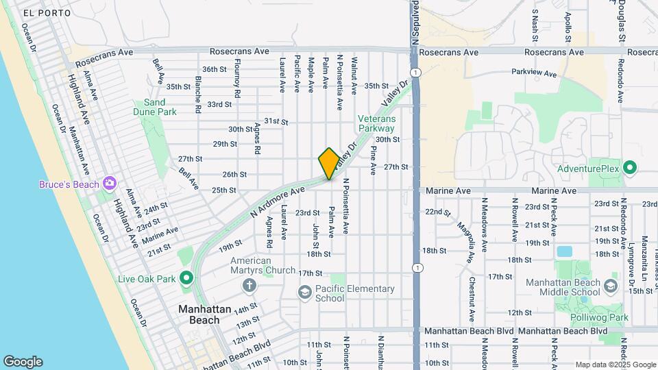 2509 Palm Ave Mapa y Detalles de la Ubicación