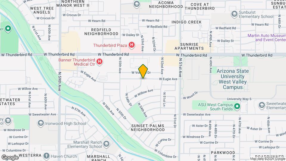 5321 W Eugie Ave Map and Location Details