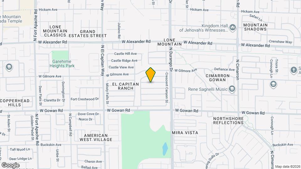 8613 Copper Mountain Ave Map and Location Details