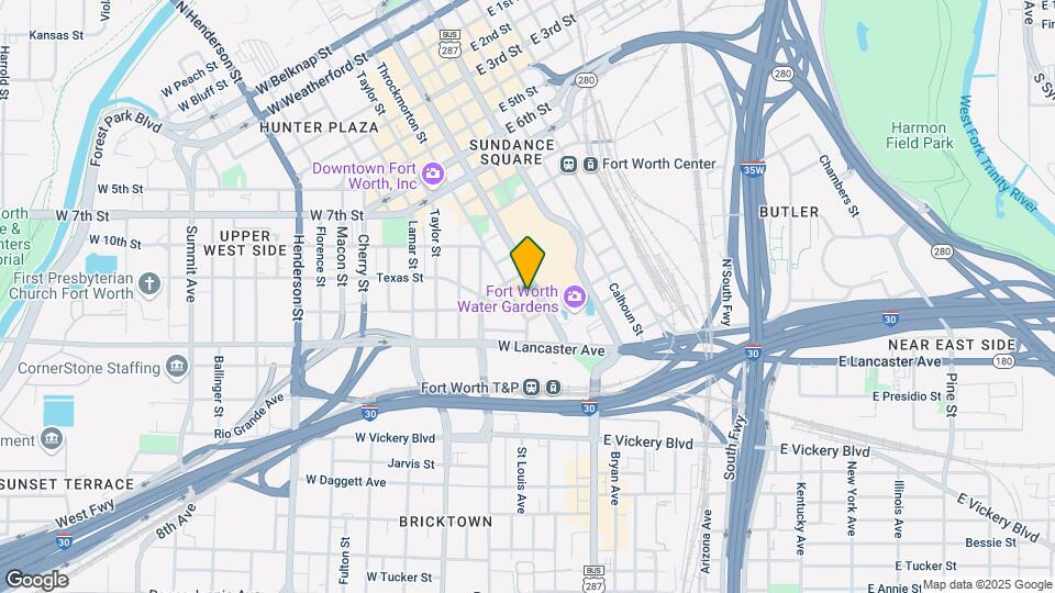 1301 Throckmorton St Map and Location Details