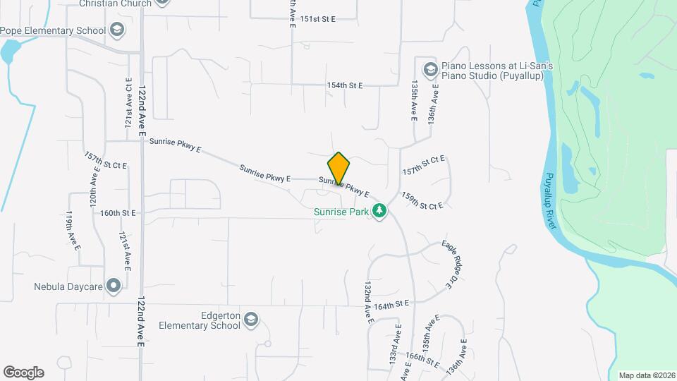 13019 158th St Ct E Map and Location Details