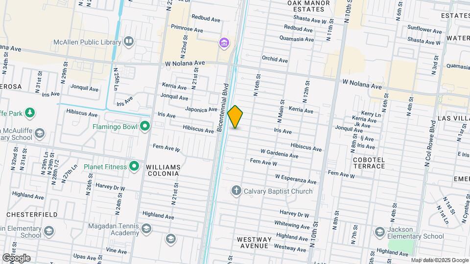1706 Hibiscus Ave Map and Location Details