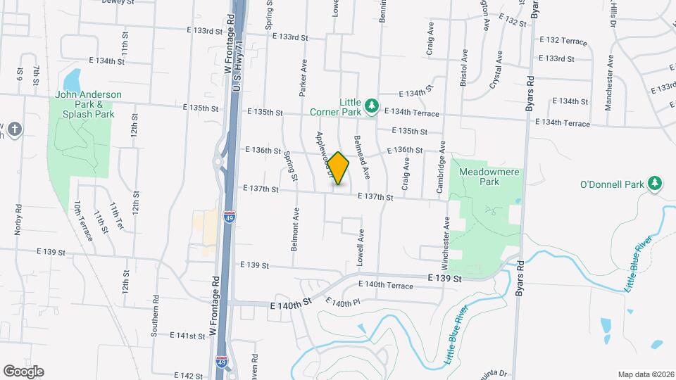 13629 Applewood Dr Map and Location Details