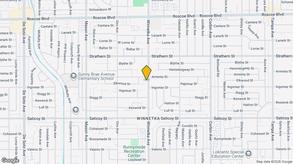 7809 McNulty Ave Map and Location Details