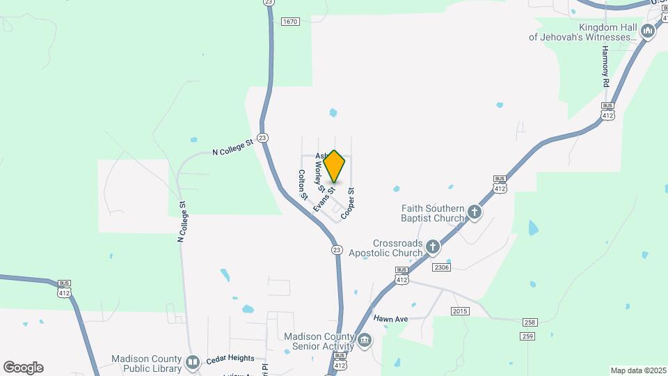 213 Evans St Map and Location Details