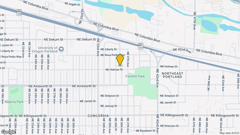 6315 NE 36th Ave, Unit B Map and Location Details