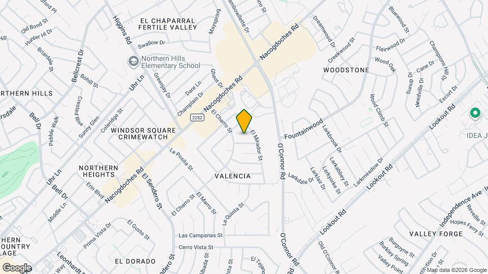 5106 Sierra Vista Map and Location Details