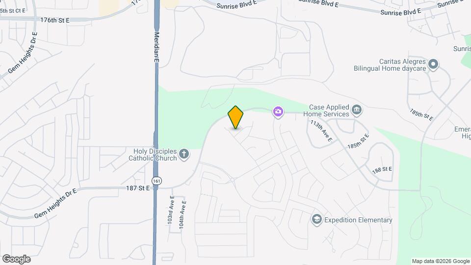 10707 183rd St E Map and Location Details