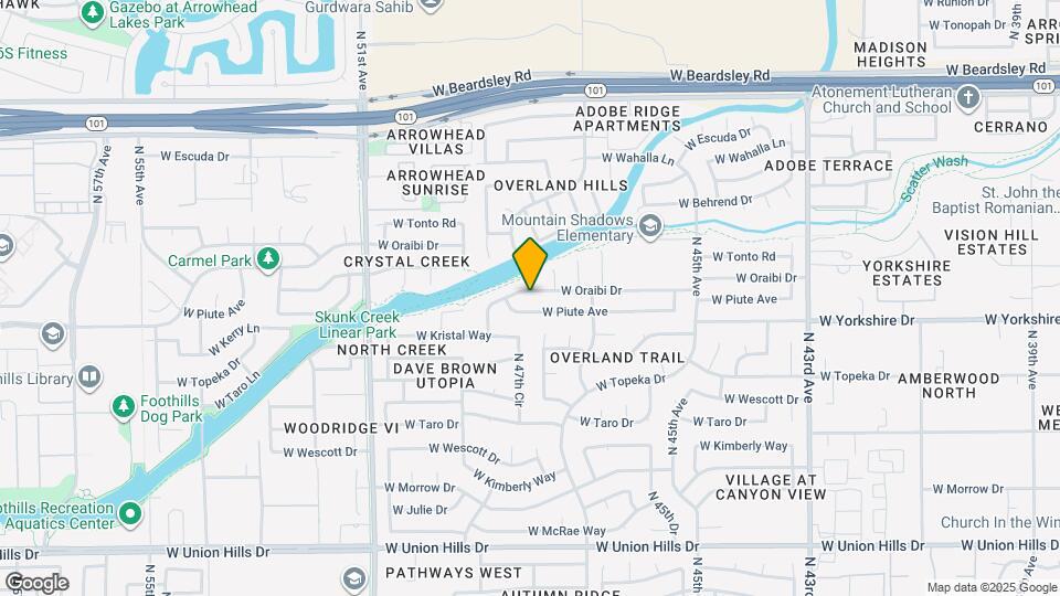 4755 W Oraibi Dr Mapa y Detalles de la Ubicación