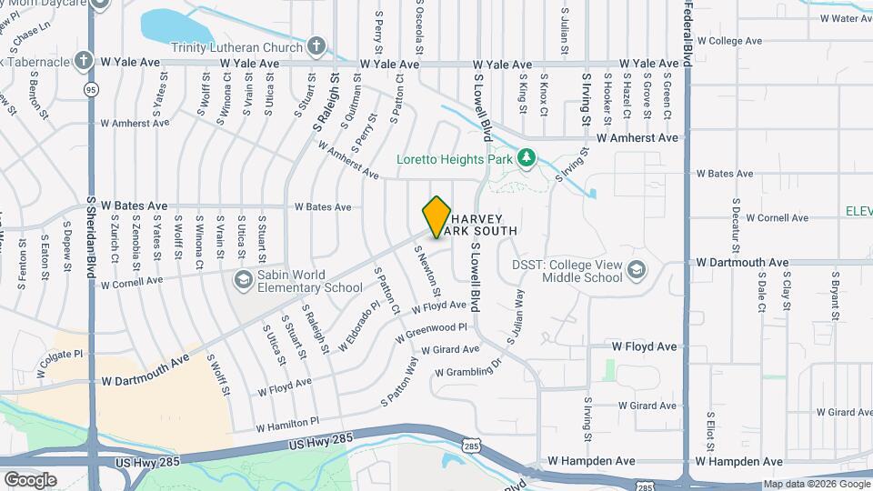 3705 W Eastman Ave Mapa y Detalles de la Ubicación