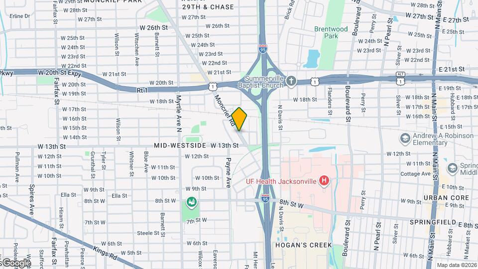 2324 Moncrief Rd Map and Location Details