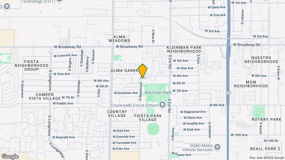 625 S Westwood Map and Location Details