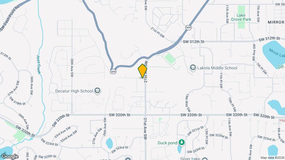 2107 SW 316th St, Unit 909 Map and Location Details