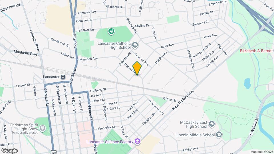 1022 Marshall Ave Map and Location Details