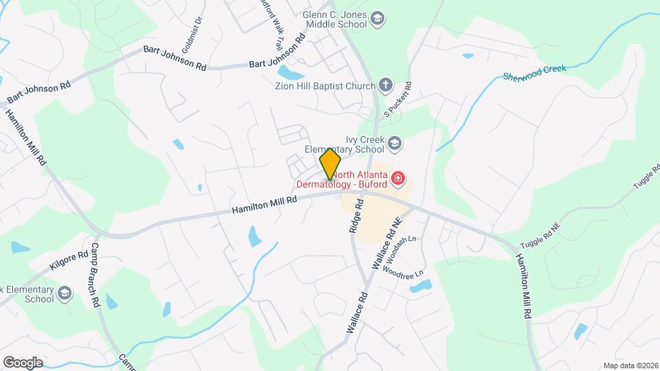 3383 Hamilton Mill Rd Map and Location Details