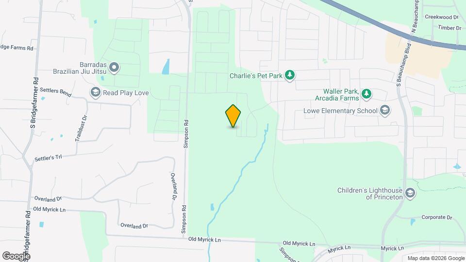 1438 Cherrybark Dr Map and Location Details