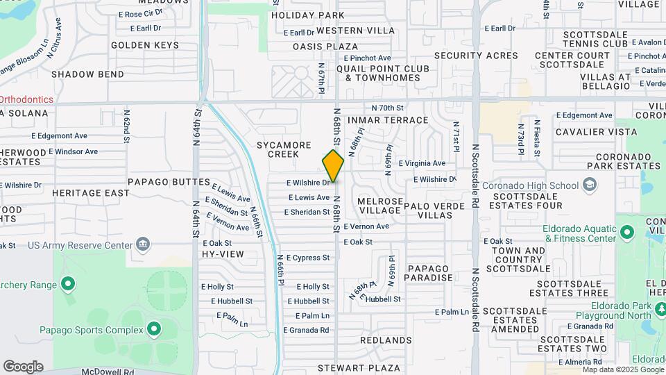 6749 E Wilshire Dr Map and Location Details