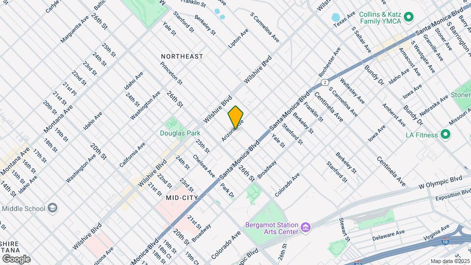 2710 Arizona Ave Map and Location Details