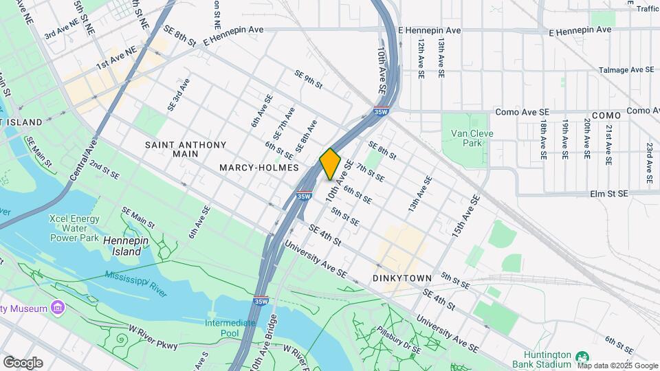 525 Tenth Dinkytown Apartments Student Rental Map and Location Details
