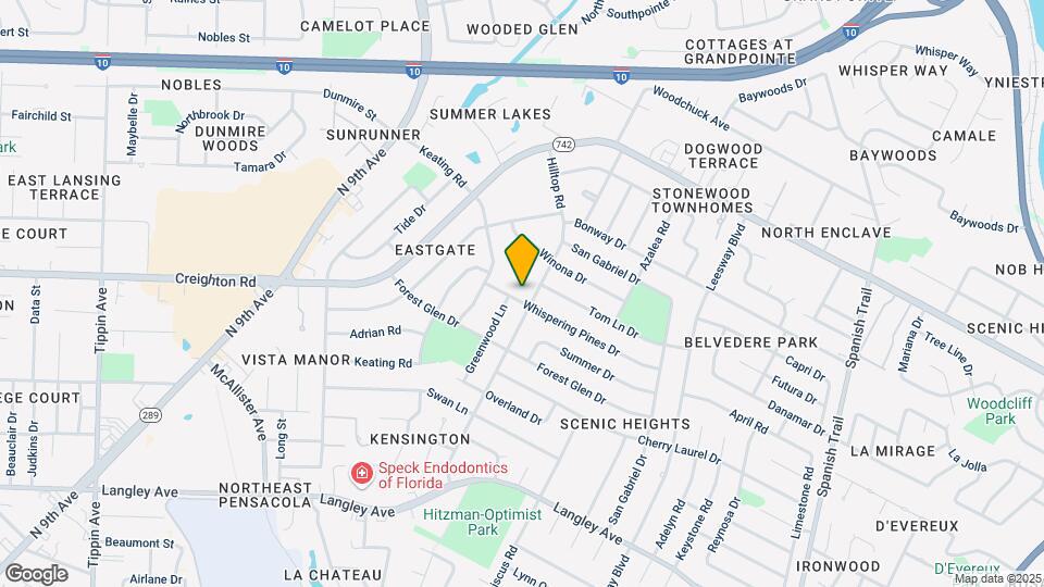 3680 Whispering Pines Dr Map and Location Details