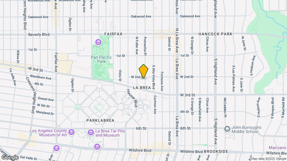 211 S Poinsettia Pl Map and Location Details