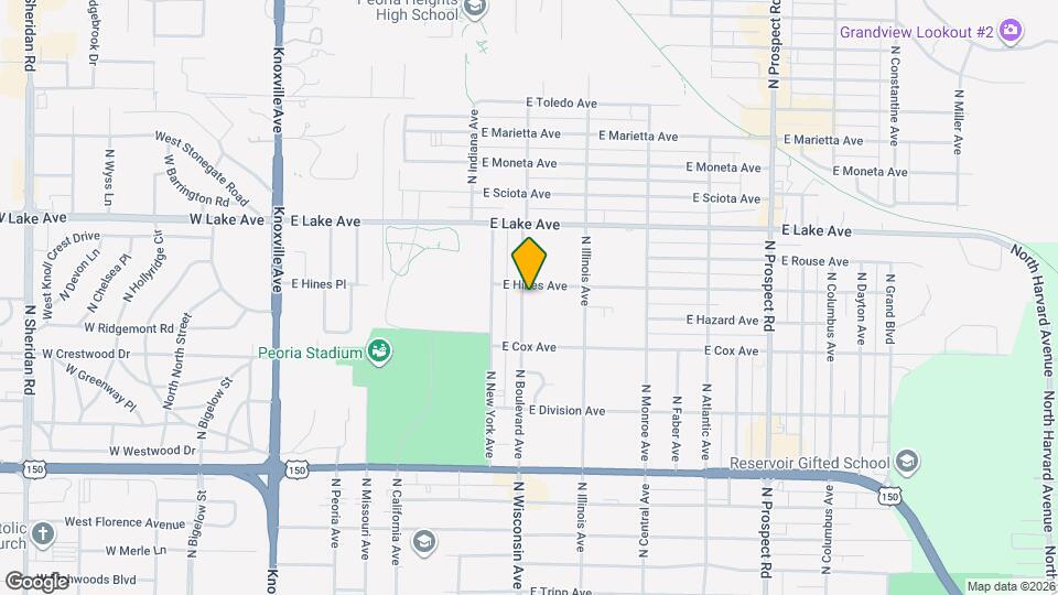 4012 N Boulevard Ave Mapa y Detalles de la Ubicación