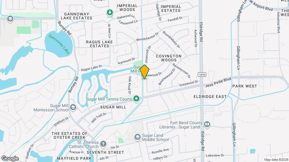 1139 Pinecroft Dr Mapa y Detalles de la Ubicación