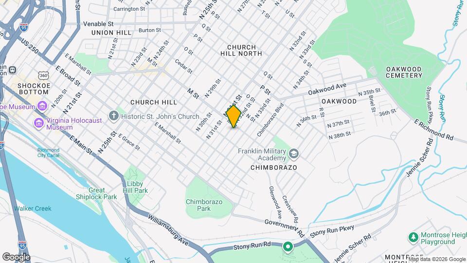 617 N 32nd St Map and Location Details