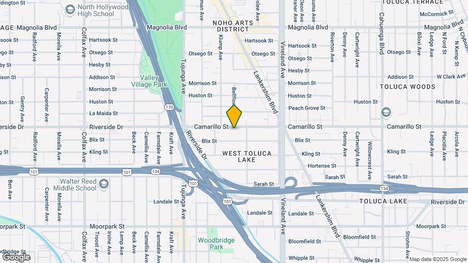 11168 Camarillo St Map and Location Details