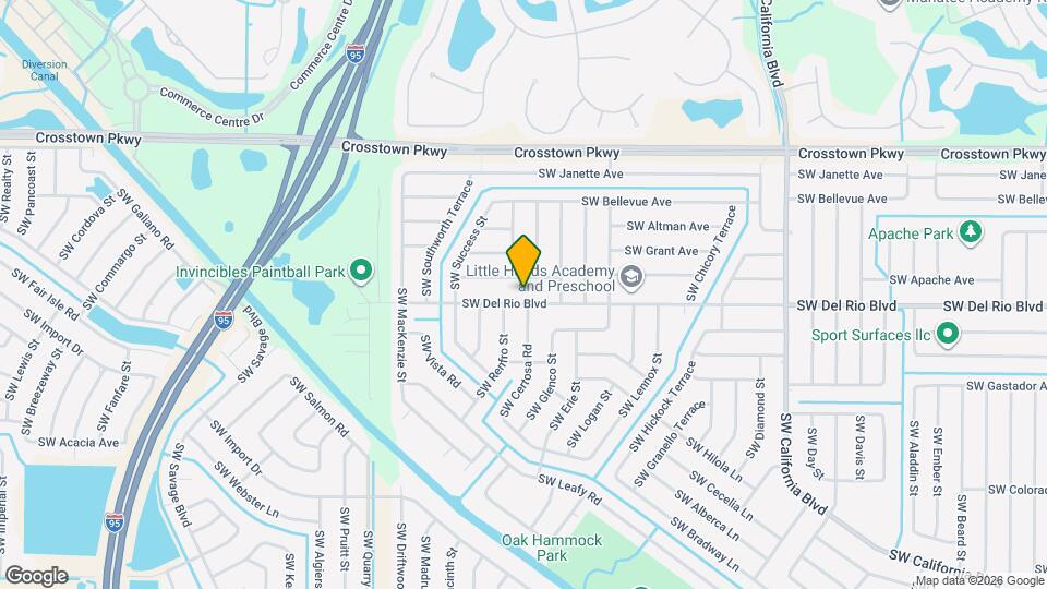 2001 SW Del Rio Blvd Map and Location Details