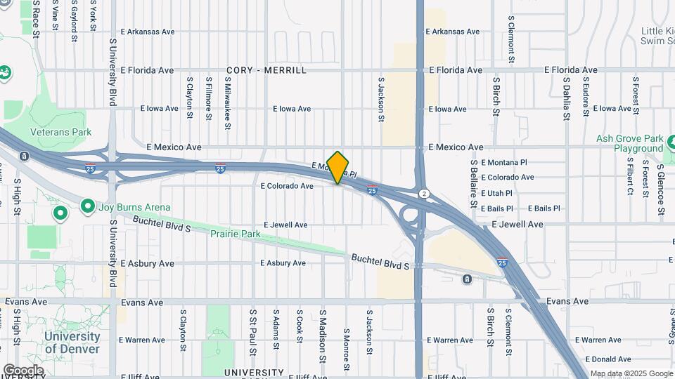 3550 E Colorado Ave, Unit E. Colorado Ave Map and Location Details