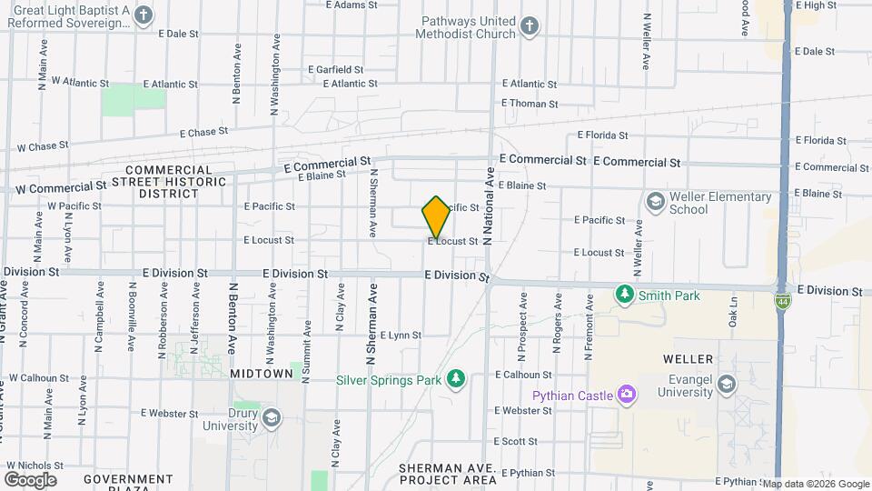 1046 E Locust St Map and Location Details