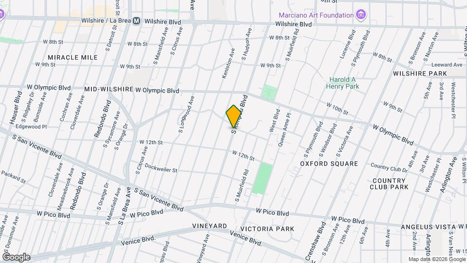1111 S Rimpau Blvd, Unit 1111 and half S Rimpau Map and Location Details