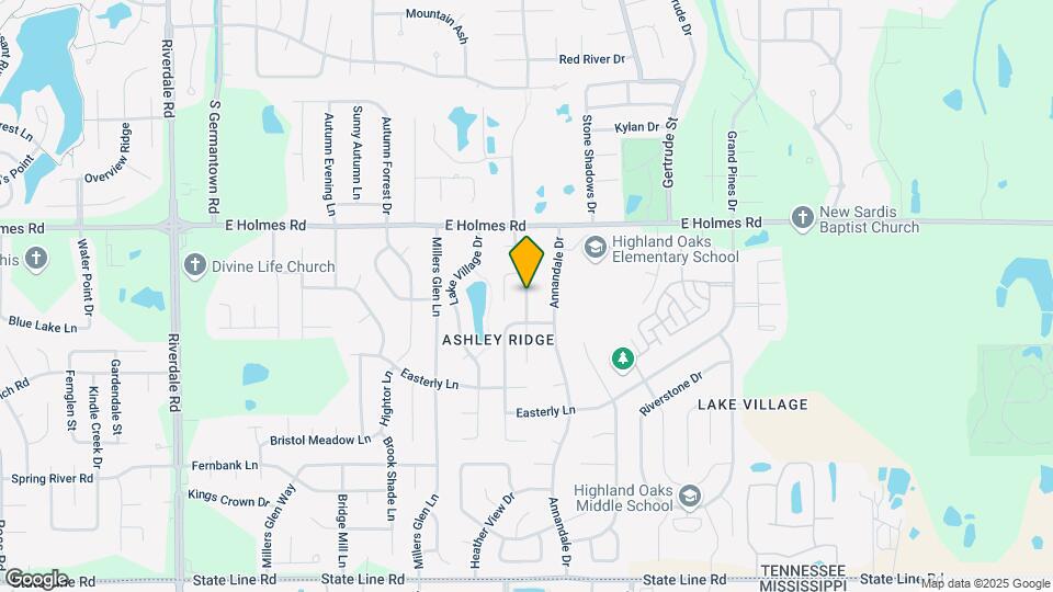 5307 Bradley Ridge Ln Mapa y Detalles de la Ubicación
