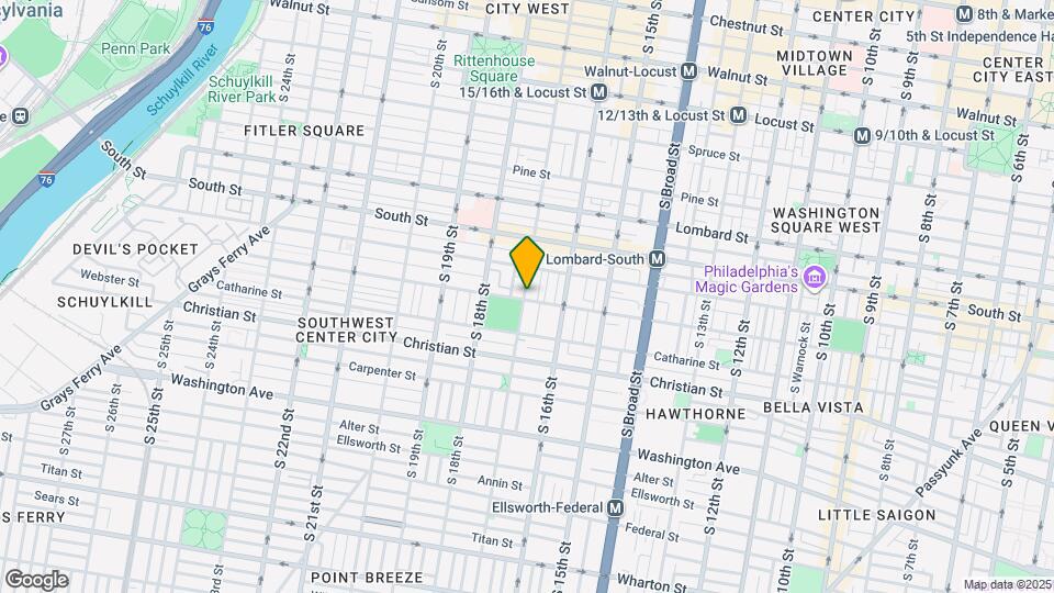 1643 Fitzwater St Map and Location Details