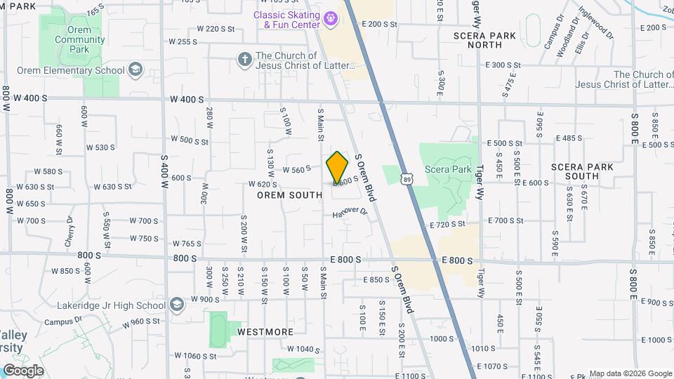 22 E 600 S, Unit 600 Map and Location Details