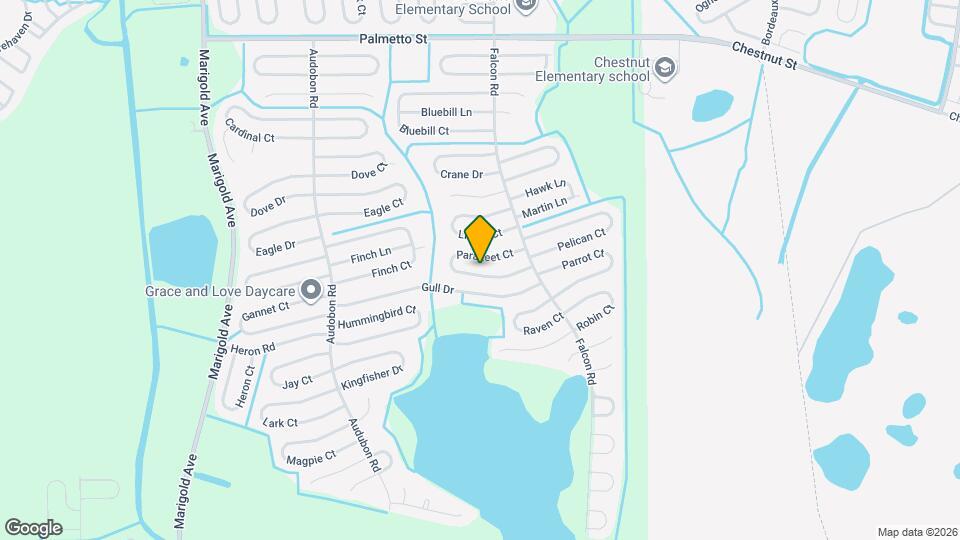 654 Parakeet Ct Map and Location Details