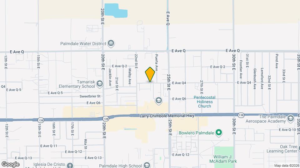 2260 E Avenue Q4, Unit 70 Map and Location Details