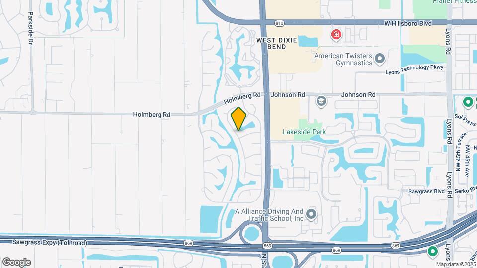 6310 NW 58th Way Map and Location Details