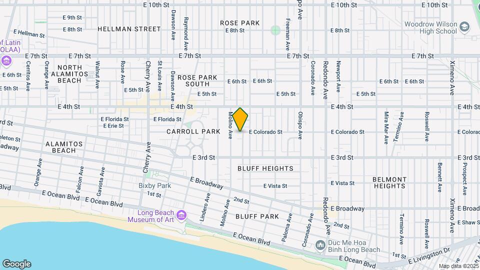 345 N Colorado Pl Map and Location Details