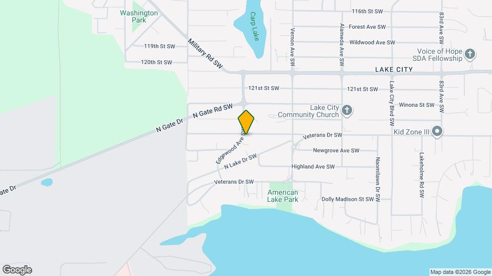 12403 Edgewood Ave SW Mapa y Detalles de la Ubicación