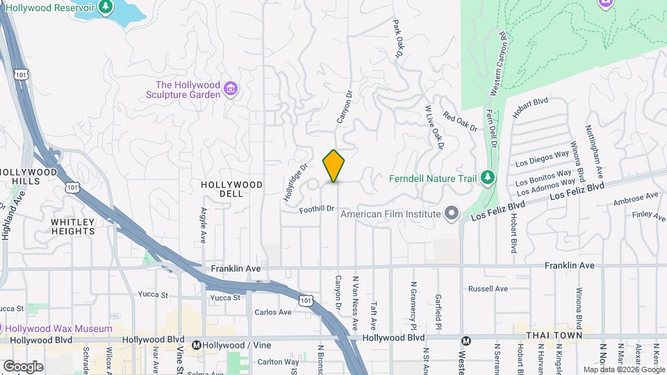 2135 Canyon Dr Map and Location Details