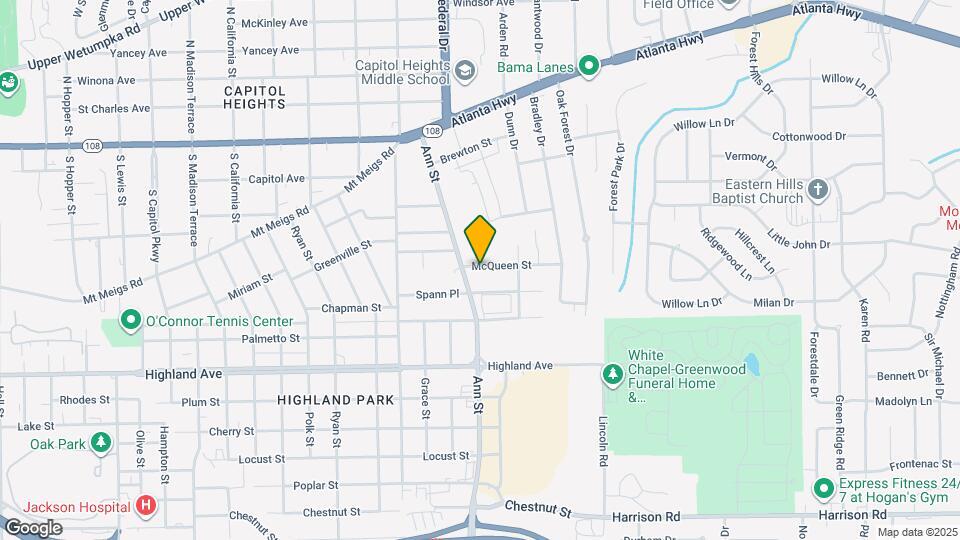 2914 McQueen St Map and Location Details