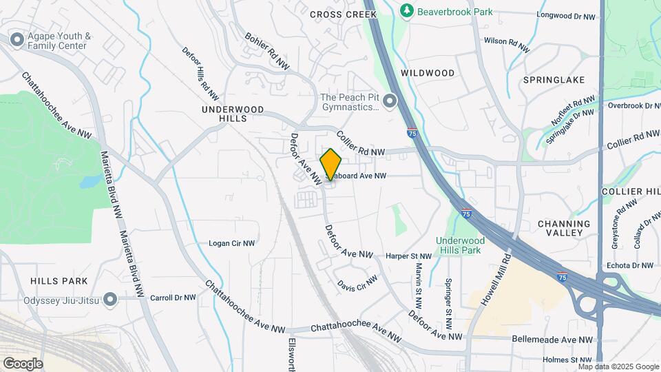 1406 Defoors Dr NW Map and Location Details