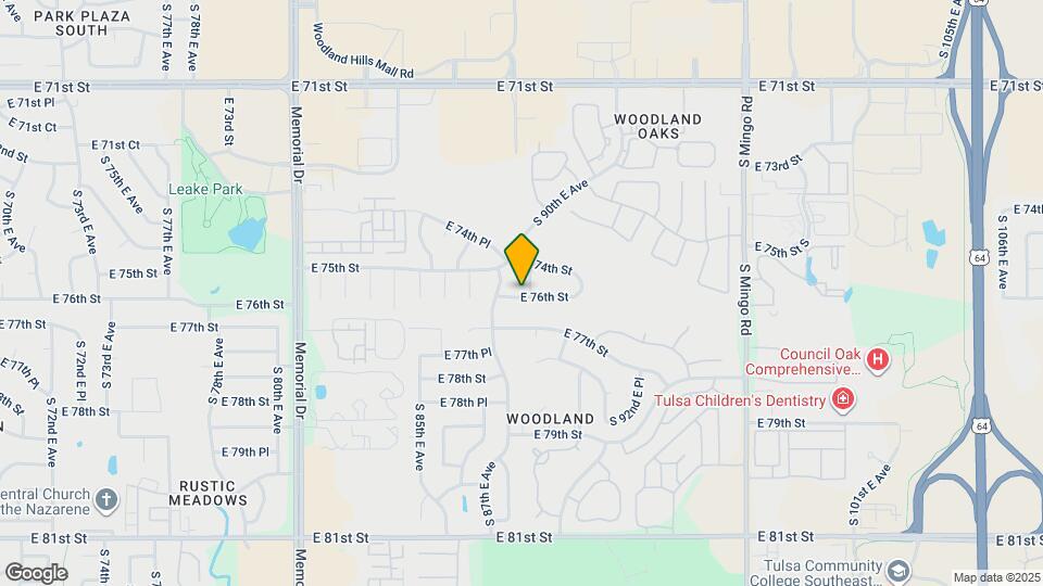 7426 S 89th E Ave Map and Location Details