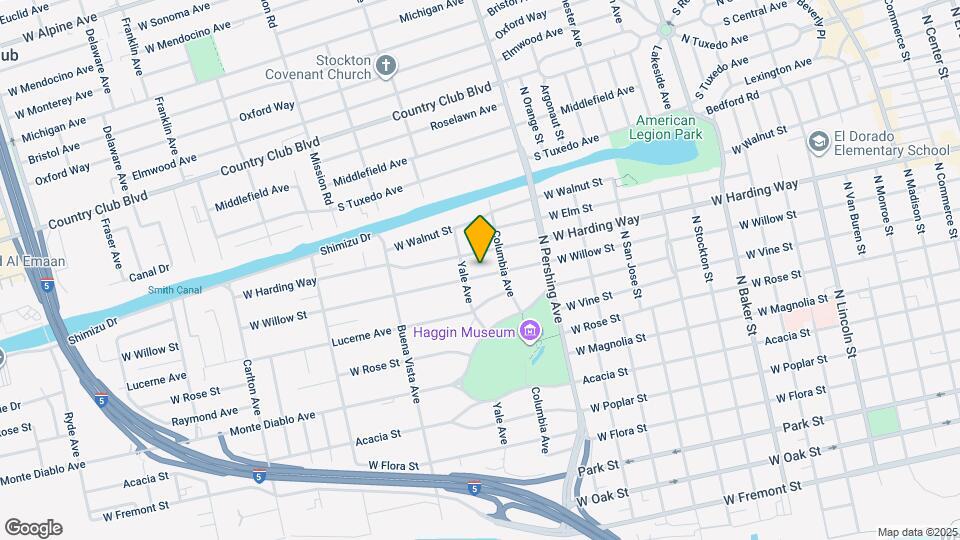 1539 W Willow St Map and Location Details